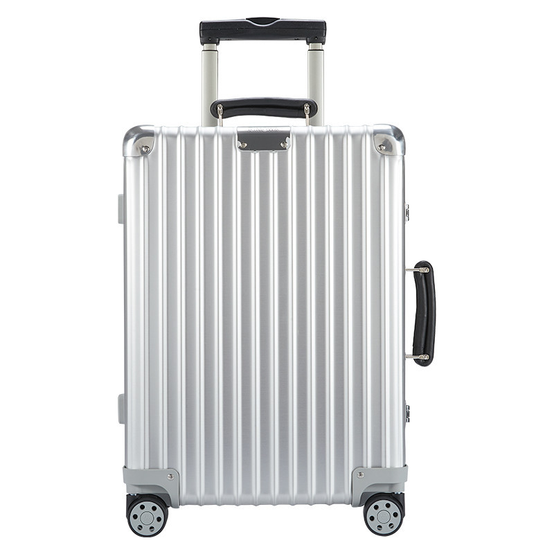 Rimowa Retro รถเข็น กระเป๋าขึ้นเครื่องบินขนาดพกพา ผลิตจากอลูมิเนียมและแมกนีเซียม