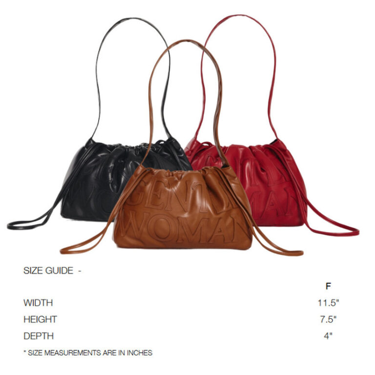 INSGentlewoman Sola Bag Dumpling Bag Crimson กระเป๋าเกี๊ยว drawstring bag gentlewomen กระเป๋า