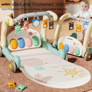 QUIBLO Baby Piano Fitness Frame MultiFunctional กิจกรรมของเล่น Early Education Pedal Game Pad การศึกษา Walker เหยียบเปียโนฟิตเนส Rack ทารกแรกเกิดของขวัญ