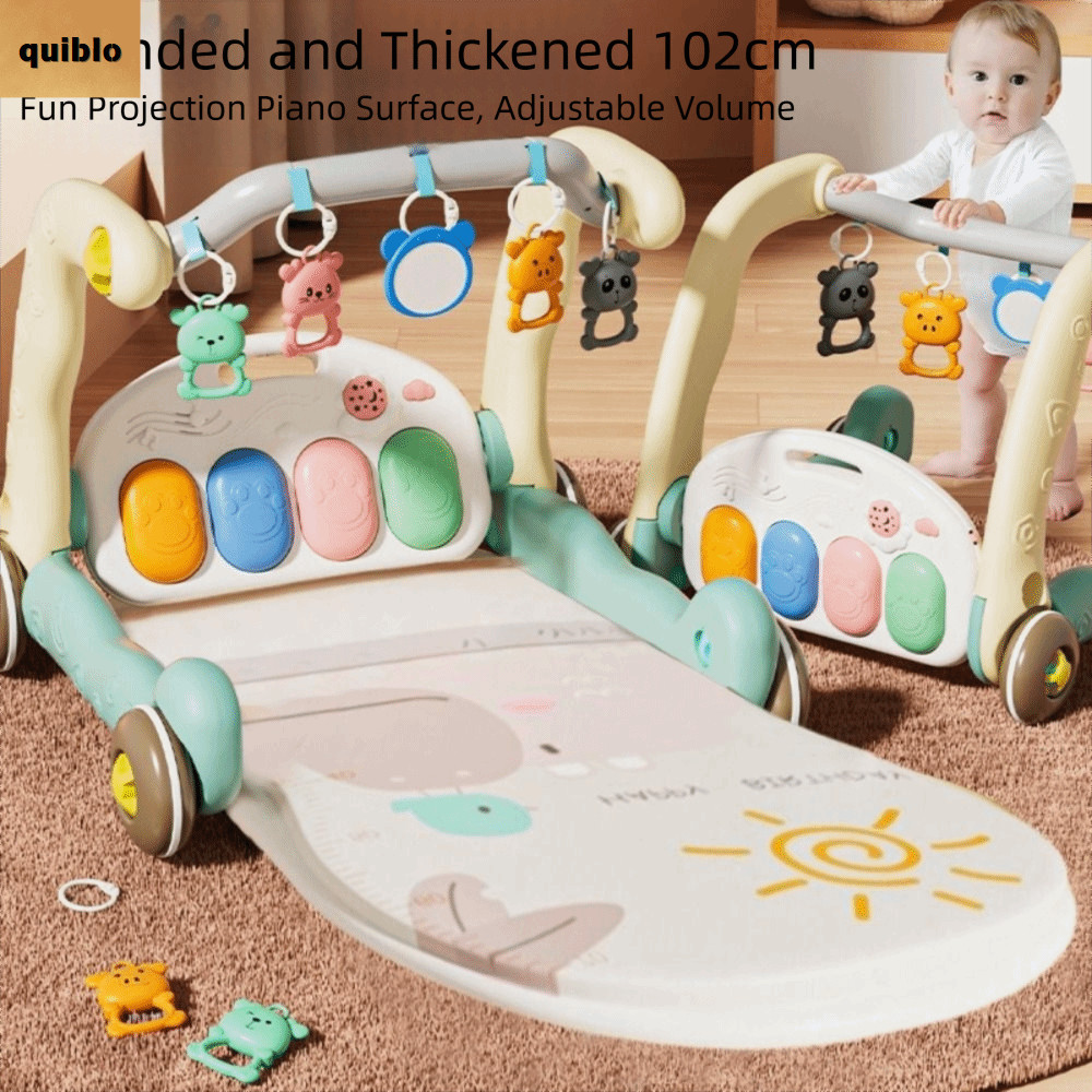 QUIBLO Baby Piano Fitness Frame MultiFunctional กิจกรรมของเล่น Early Education Pedal Game Pad การศึกษา Walker เหยียบเปียโนฟิตเนส Rack ทารกแรกเกิดของขวัญ