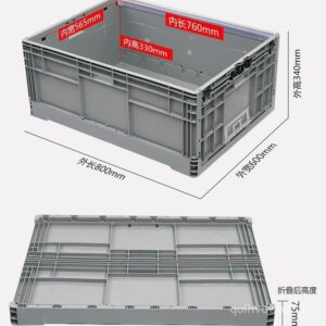 Logistics กล่องพับ Turnover Box Auto Parts Medium Turn AntiStatic กล่องพับพลาสติกหนาแม่พิมพ์พร้อมสต็อกฉีดแม่พิมพ์