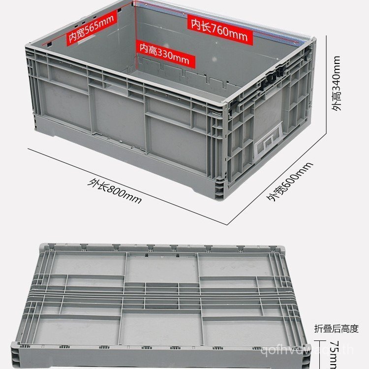 Logistics กล่องพับ Turnover Box Auto Parts Medium Turn AntiStatic กล่องพับพลาสติกหนาแม่พิมพ์พร้อมสต็อกฉีดแม่พิมพ์