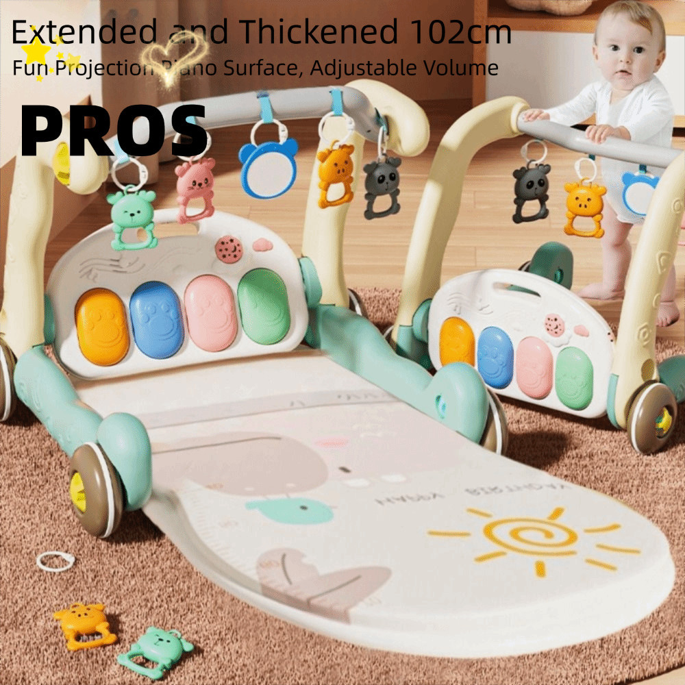PROS Baby Piano Fitness Frame MultiFunctional กิจกรรมของเล่น Early Education Toysผลิตภัณฑ์เด็กเหยียบแผ่นเกมวอล์คเกอร์การศึกษาเหยียบเปียโนฟิตเนส Rack 0 ถึง 3 เดือน