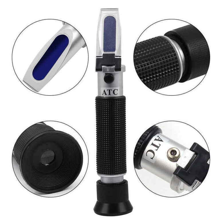 น้ำทะเล 10Pcs มือถือ Hydrometer หักเหแสง Meter Aquarium Optical Salinometer
