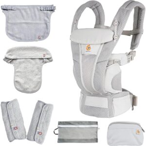 Ergobaby OMNI Breeze Baby Carrier  Pearl Gray  Breathable Mesh  Ship from Japan