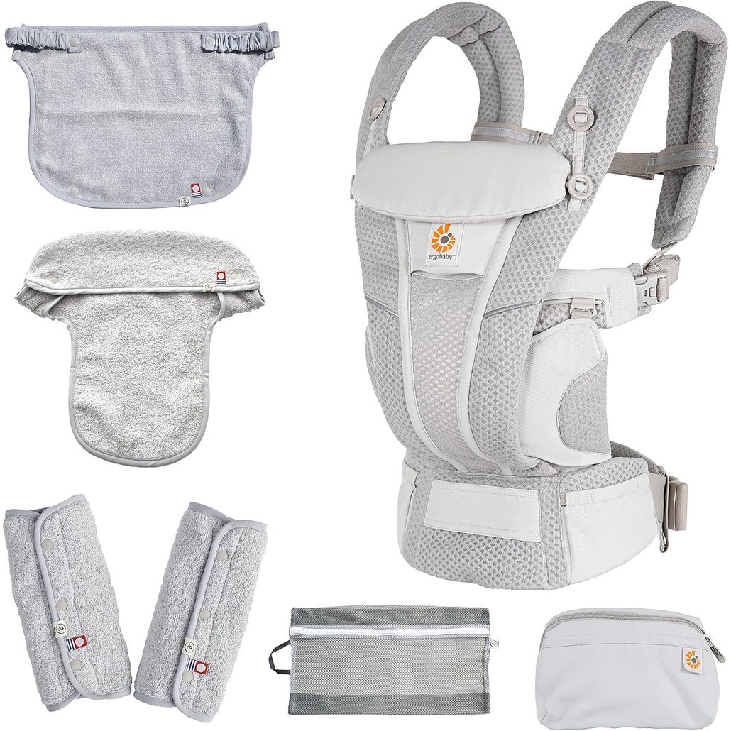 Ergobaby OMNI Breeze Baby Carrier Pearl Gray Breathable Mesh Ship from Japan