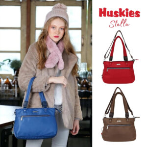 Huskies Bags ฮัสกี้ส์ กระเป๋าสะพายฮัสกี้ส์ 5in1 รุ่น Stella HK 02757 กระเป๋าถือ คล้องไหล่และคล้องแขน กันน้ำได้