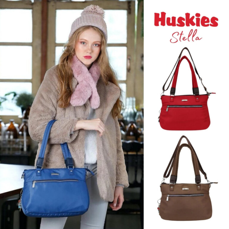 Huskies Bags ฮัสกี้ส์ กระเป๋าสะพายฮัสกี้ส์ 5in1 รุ่น Stella HK 02757 กระเป๋าถือ คล้องไหล่และคล้องแขน กันน้ำได้