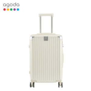 Agoda HandsFree Hustle 22 355 x 23 x 56 CM กระเป๋าเดินทาง ABSPC ล้อลาก กระเป๋าเดินทาง มาพร้อมกับที่วางแก้ว