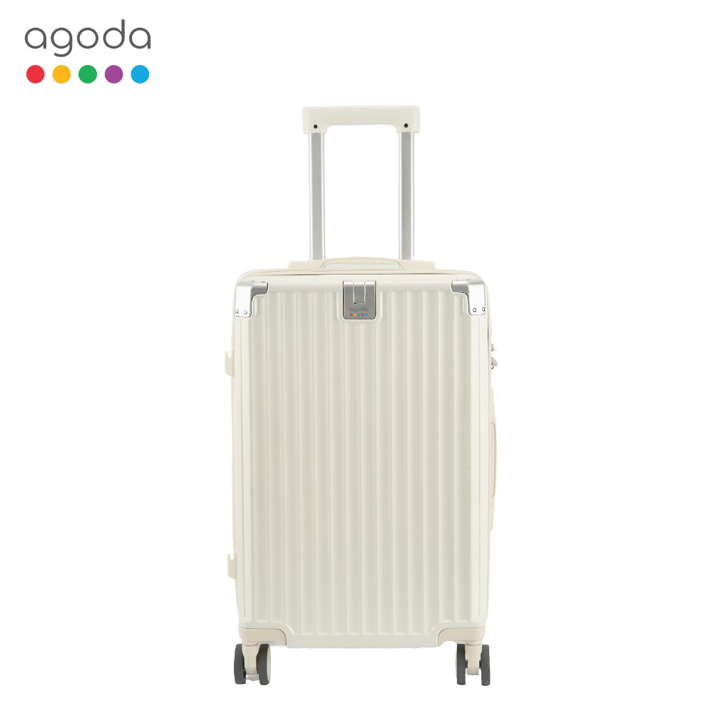 Agoda HandsFree Hustle 22 355 x 23 x 56 CM กระเป๋าเดินทาง ABSPC ล้อลาก กระเป๋าเดินทาง มาพร้อมกับที่วางแก้ว