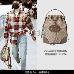 กุชชี่ กุชชี่473875Bucket Bag Drawstring Use Soft 202214cm Supreme Height
