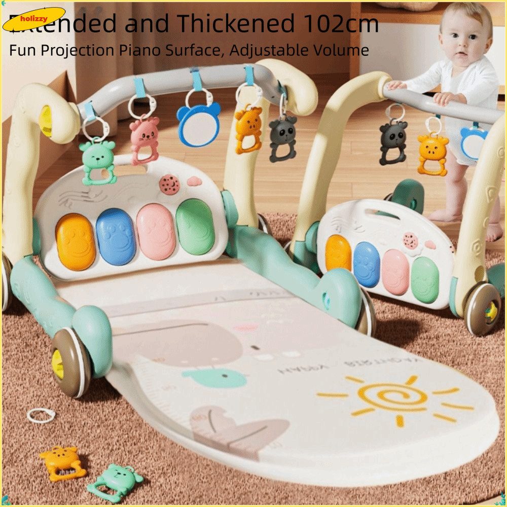 HOLIZZY เด็กเปียโนฟิตเนสกรอบกิจกรรมอเนกประสงค์ของเล่น Early Education ของเล่นผลิตภัณฑ์เด็ก Walker การศึกษาเหยียบแผ่นเกมเหยียบเปียโนฟิตเนส Rack Full Moon ของขวัญ