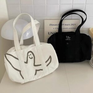 WHATITISNT กระเป๋าถือเดินทางแบบเรียบง่าย สำหรับผู้ชายและผู้หญิง