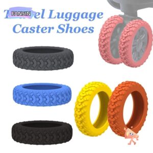 Fansin 8 ชิ้น  เซต กระเป๋าเดินทาง รองเท้าล้อ ลดการสึกหรอของล้อ อะไหล่กระเป๋าเดินทาง ฝาครอบป้องกันล้อ ลดเสียงรบกวน ซิลิโคน รถเข็น กล่อง ล้อ ฝาครอบ