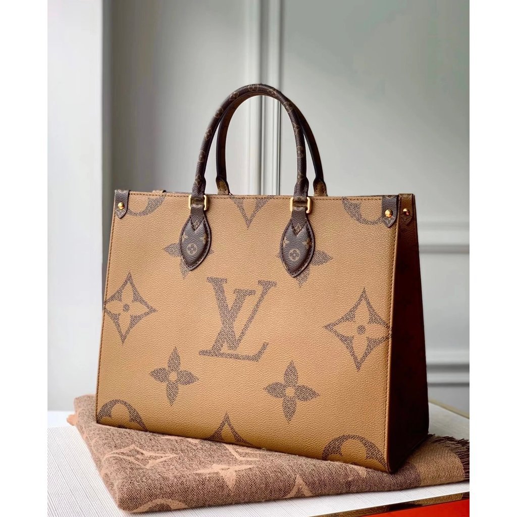 ต้นฉบับชั้นเดียว LHome Onthego Jungle Bag Shopping Bag Mommy Bag Original Leather FirstClass Large Capacity SelfWeight Light One Pack MultiPurpose Commuter Leisure Two NonError คุ้มค่า King with Gift Box Ice Home American Home