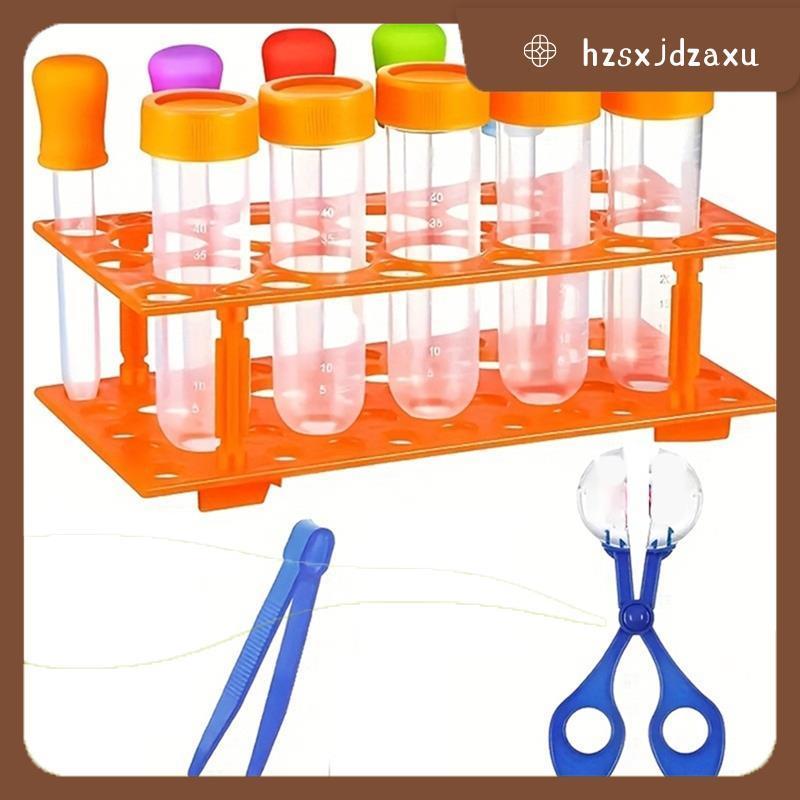 hzsxjdzaxuชุดเครื่องมือพัฒนาทักษะกีฬารวมหลอดทดสอบขนาดใหญ่พิเศษหยดซิลิโคนสีกล่องเก็บสีส้ม