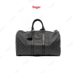 ของแท้ LV KEEP ALL 45 GRAPHITE DAMIER CANVAS SHW มีใบรับประกัน ตรวจสอบได้ทุกใบ