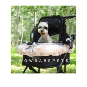 Wowbabepets Mufeng รถเข็นสัตว์เลี้ยงพับได้น้าหนักเบา Outing Dog Cat Outing
