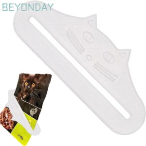 GUOGUA Cat Treat Feeder ช้อน Reusable Cat Shape Cat Treat Squeezer ปรับเครื่องมือบีบกันน้า Cat Treat Dispenser สาหรับแมวอาหารสัตว์เลี้ยงเหลว