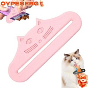 OYPESERG Cat Treat Squeezer Cat Shape กันน้า Cat Treat Feeder ช้อน Multifunctional ปรับReusable บีบเครื่องมืออาหารแมวกระเป๋า Squeezer สาหรับแมวอาหารสัตว์เลี้ยงเหลว