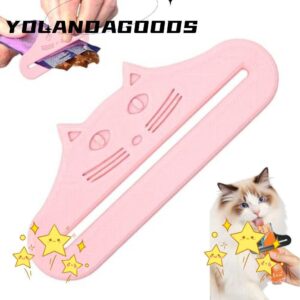 YOLA Cat Treat Squeezer Cat Shape กันน้า Cat Treat Feeder ช้อน Multifunctional Reusable บีบเครื่องมือปรับอาหารแมวกระเป๋า Squeezer สาหรับแมวอาหารสัตว์เลี้ยงเหลว