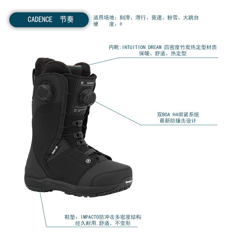 2526RIDE ผู้หญิงแกะสลักรองเท้าสกี Rhythm CadenceHera PROCadence ZoneHera แปดแกะสลักเล่นสกี
