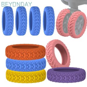 กัวกัว 8ชิ้นเซ็ตกระเป๋าเดินทางล้อป้องกันกระเป๋าเดินทางอะไหล่เพลาซิลิโคนกระเป๋าเดินทางล้อรองเท้าเสียงเงียบลดล้อสวมใส่รถเข็นกล่องล้อปก