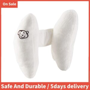 เด็กทารกปรับป้องกันหมอนหัวคอสนับสนุนติดตั้งสาหรับรถที่นั่งรถเข็นเด็กรถเข็นเด็กรถเข็นเด็กแคปซูลหมอนสีขาว