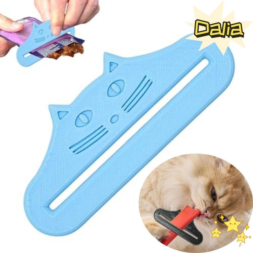 ดาเลีย แมวรักษาป้อนช้อนปรับนามาใช้ใหม่แมวรักษาคั้นเครื่องมือบีบกันน้าแมวรูปร่างแมวรักษาตู้สาหรับแมวของเหลวอาหารสัตว์เลี้ยง