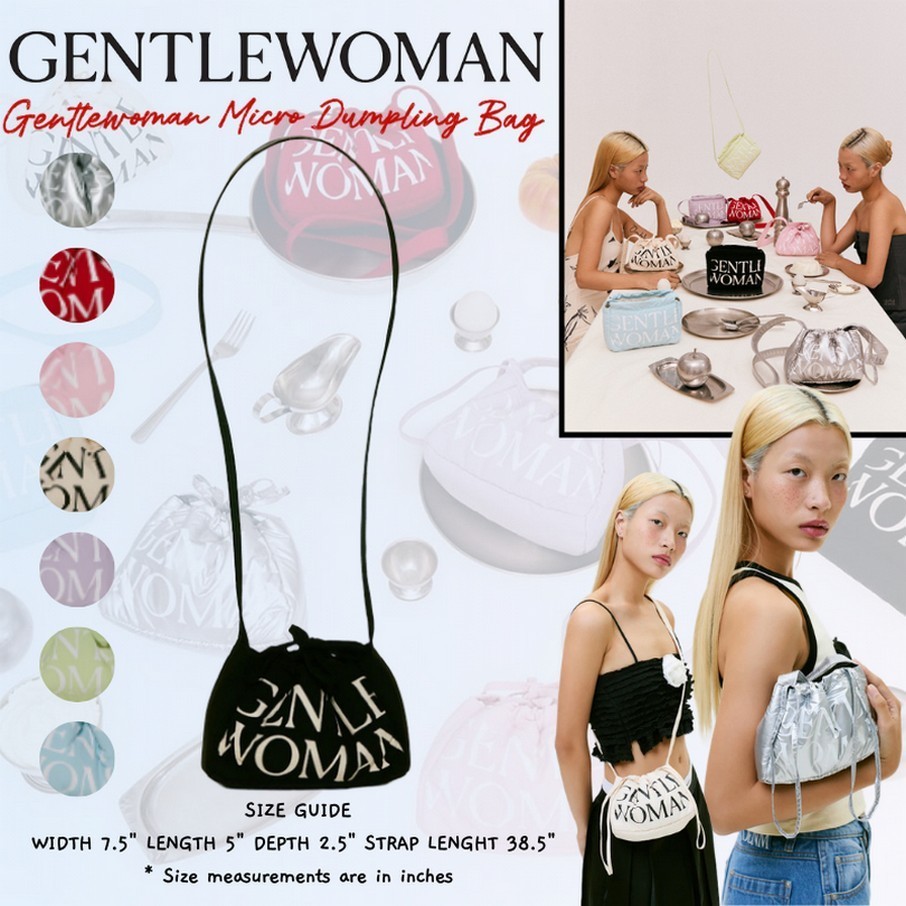พร้อมส่งแท้Gentlewoman Micro Dumpling Bag กระเป๋าเกี๊ยวมินิ gentle womenใช้โค้ตลดเพิ่ม 30 เริ่มต้น 990฿ เท่านั้น