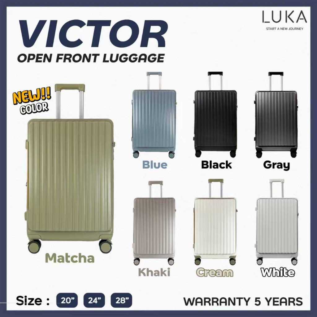 รับประกัน5ปี LUKA กระเป๋าเดินทางล้อลาก กระเป๋าเปิดหน้า กระเป๋าเดินทาง เฟรมซิป ฝาเปิดหน้า ซิปขยายข้าง จุของได้เยอะ