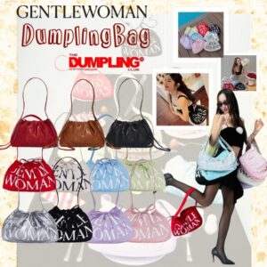 ใช้โค้ดลดได้ พร้อมส่งGentlewoman Sola Dumpling Bag กระเป๋าเกี๊ยว drawstring bag Crossbody กระเป๋าผ้า gentlewomen