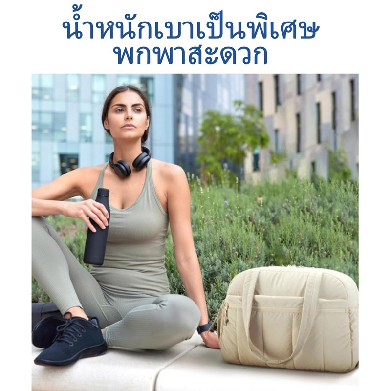 ผู้หญิง กระเป๋าเดินทาง กระเป๋าเดินทาง กระเป๋ายิม กันน้า เปียกแห้งแยกช่อง แบกบนขนาด อเนกประสงค์ น้าหนักเบา ความจุขนาดใหญ่ กระเป๋าฟิตเนส