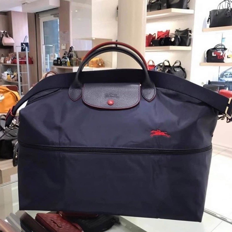 LONGCHAMP 2026 ลองแชมป์ 1911 619 ด้ามสั้นขนาดใหญ่ ไม่จากัดเพศ กระเป๋าเดินทางพับกันน้ามัลติฟังก์ชั่กระเป๋า เจียวซี