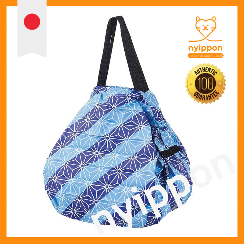 Marna Shupatto Compact Bag M Woven Asanoha Shupatto EasytoFold Eco Bag Foldable Japanese Pattern