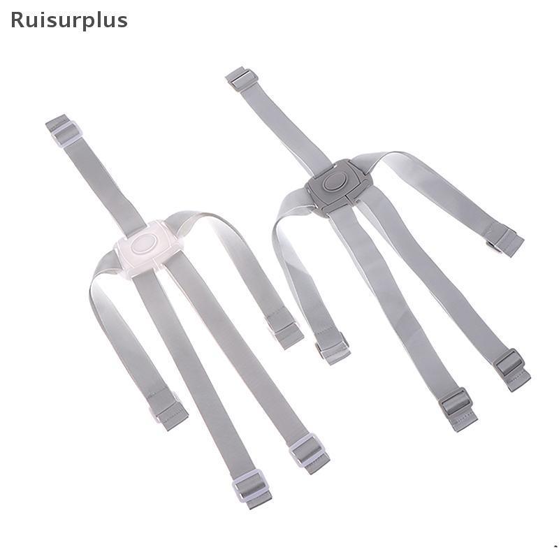 Ruit หัวเข็มขัดเด็ก Universal 5 จุดสายรัดเก้าอี้สูงปลอดภัยเข็มขัดเข็มขัดนิรภัยสาหรับรถเข็นเด็ก Pram Buggy เด็กเด็กรถเข็นเด็กใหม่