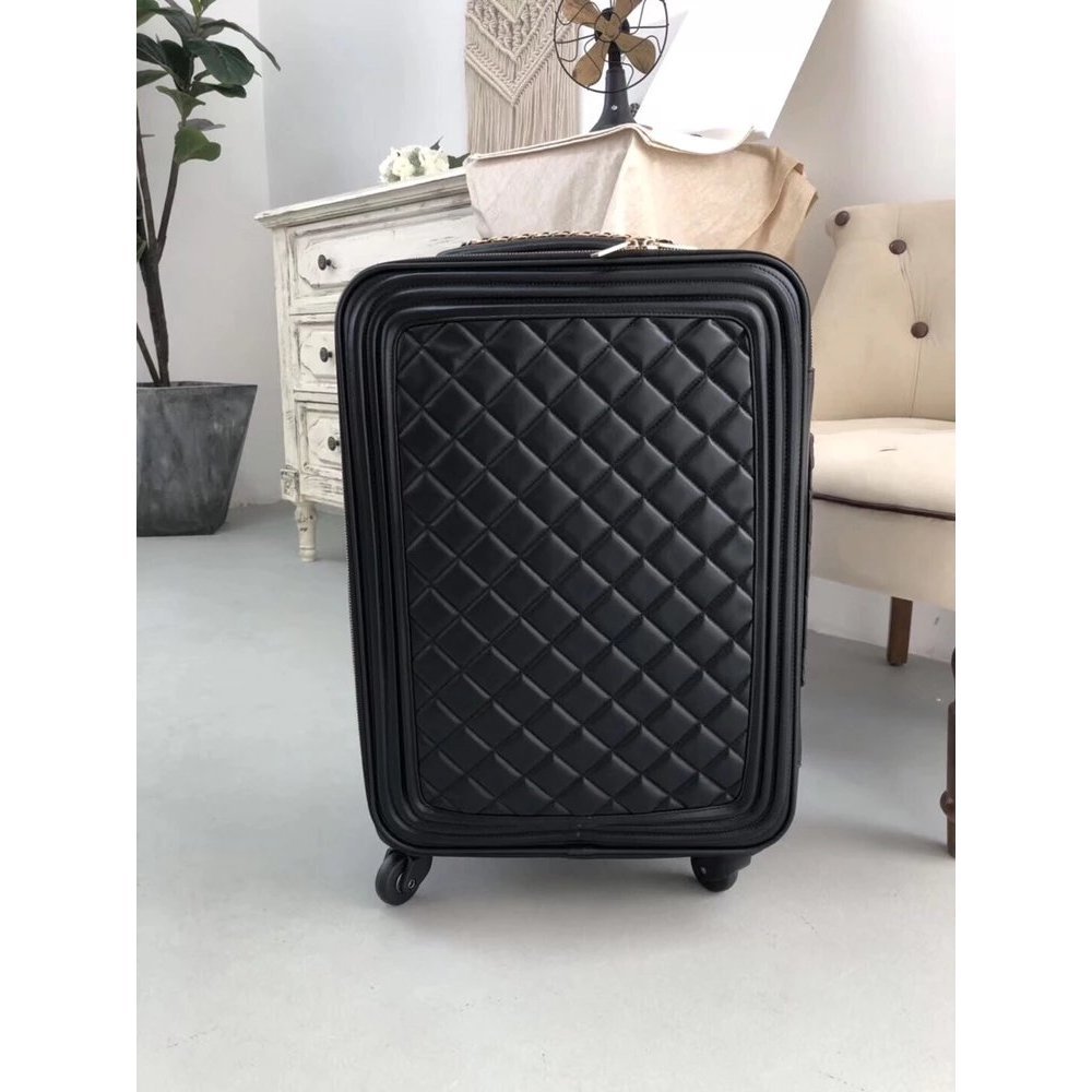 Chanel Trolley Case Premium Travel โลโก้ Rhombus 67 ซม Boarding Case