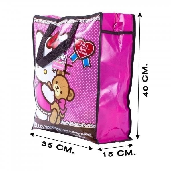 ถุงกระสอบอเนกประสงค์พับได้ ลาย Hello Kitty MINI โพลีเอสเตอร์ 401535 ซม มีช่องเก็บของ