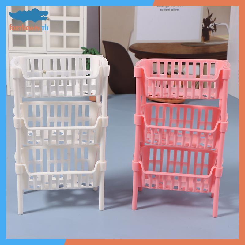Forthewin 112 Dollhouse Mini อาหารผลไม้ตะกร้าตุ๊กตา House Staable ตะกร้าตุ๊กตาตกแต่งอุปกรณ์เสริม th