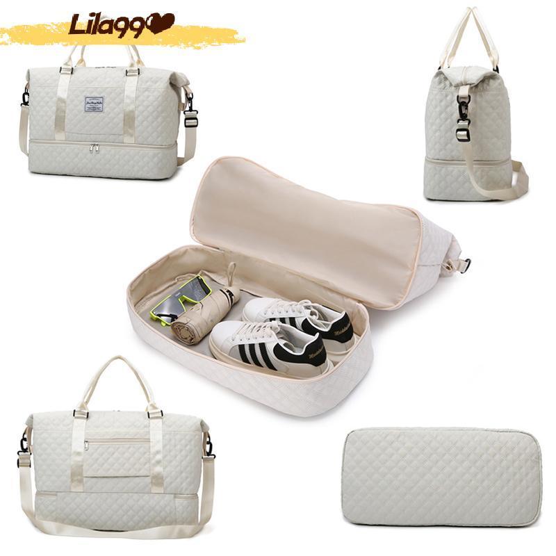 กระเป๋าเดินทางแฟชั่นสำหรับผู้หญิง กระเป๋ากันน้ำขยายได้จุได้เยอะกระเป๋าเดินทางยิม