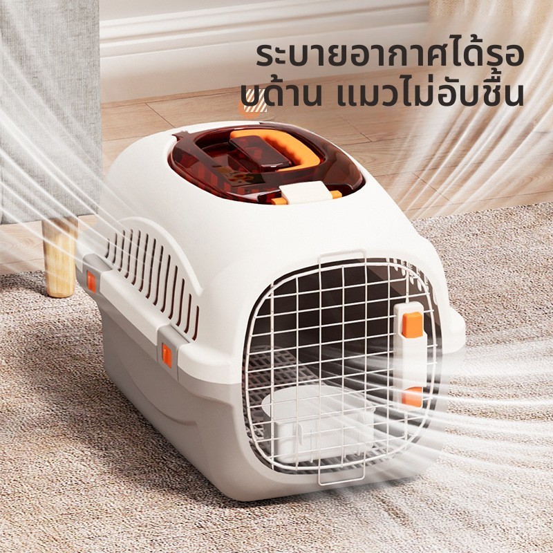 ร้อนขายแมวกล่องอากาศที่ถอดออกได้ออกนอกบ้านกระเป๋าแมวแบบพกพาที่มีซันรูฟสัตว์เลี้ยงแบบพกพา ซื้อกลับบ้าน กรง