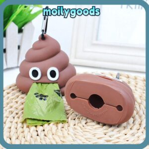 MOILYHD Poop Bag ถุงขยะ Carrier Holder Fecal Shape อุปกรณ์สาหรับสัตว์เลี้ยง Poop Pouch เครื่องมือทาความสะอาดเครื่องจ่ายสุนัข