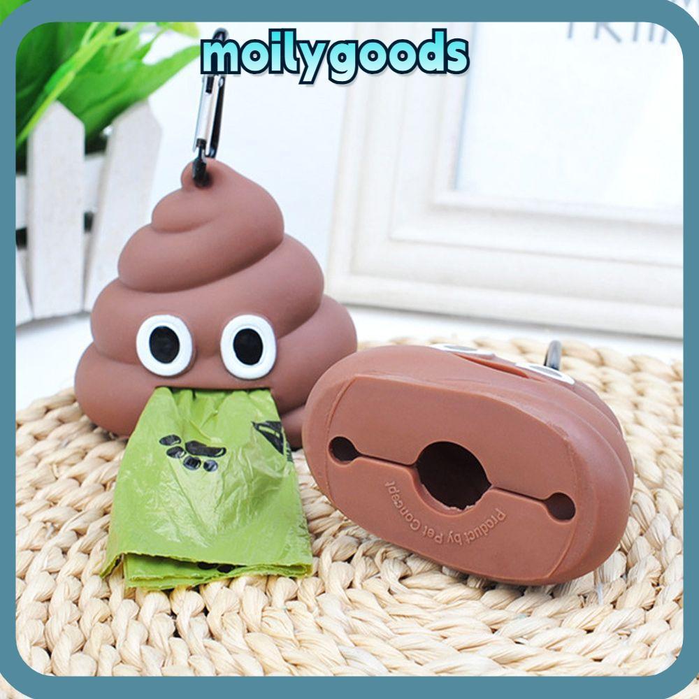 MOILYHD Poop Bag ถุงขยะ Carrier Holder Fecal Shape อุปกรณ์สาหรับสัตว์เลี้ยง Poop Pouch เครื่องมือทาความสะอาดเครื่องจ่ายสุนัข