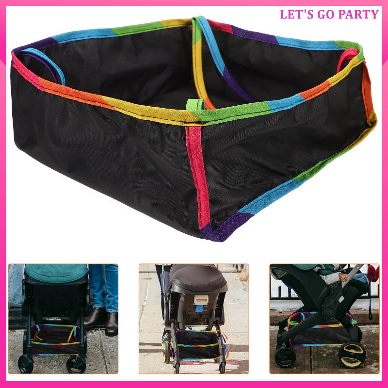 กระเป๋าจัดเก็บอเนกประสงค์สำหรับรถเข็นเด็ก ทนทาน ติดตั้งง่าย พกพาสะดวกสำหรับการออกนอกบ้าน