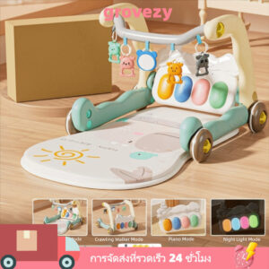 GROVEZY Baby Piano Fitness Frame Educational MultiFunctional Early Education กิจกรรมของเล่น Walker Pedal Game Pad เหยียบเปียโนฟิตเนส Rack 036 เดือน