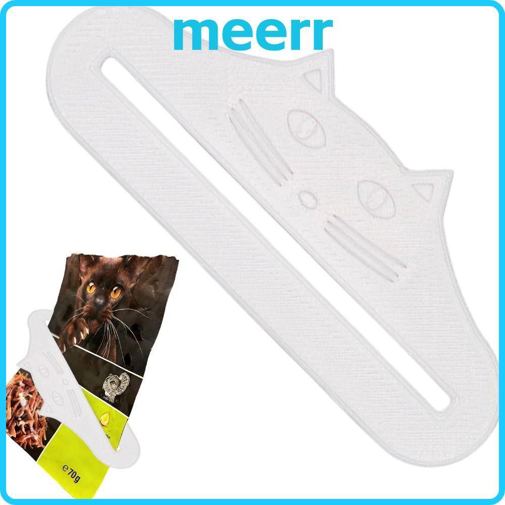 MEERR Cat Treat Squeezer Reusable Cat Shape Cat Treat Feeder ช้อน Multifunctional Adjustable Squeezer เครื่องมือกันน้า Cat Treat Dispenser ชุดซอสเนื้อ