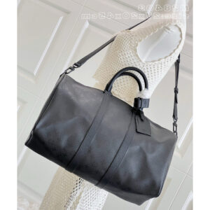 Pre order ราคา8500 LLL M28403 Keepal 45cm50cm55cm Travel Bag ผ้าเคลือบลายคู่กับหนังวัว size272045cm