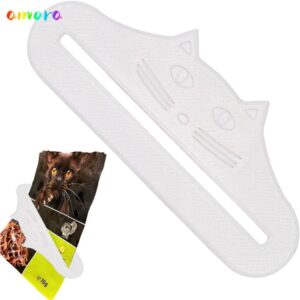 AMORA Cat Treat Feeder ช้อนแมวรูปร่างกันน้า Cat Treat SqueezerแบบพกพาReusableปรับบีบเครื่องมืออาหารแมวกระเป๋าBuckerสาหรับแมวอาหารสัตว์เลี้ยงเหลว