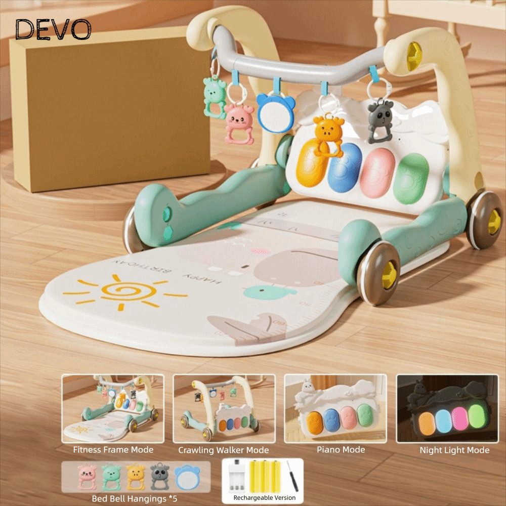 โง่ เด็กเปียโนฟิตเนสกรอบการศึกษาอเนกประสงค์ต้นการศึกษาของเล่นกิจกรรมต้นการศึกษาของเล่นเหยียบแผ่นเกมวอล์คเกอร์เหยียบเปียโนชั้นวางออกกาลังกาย036เด