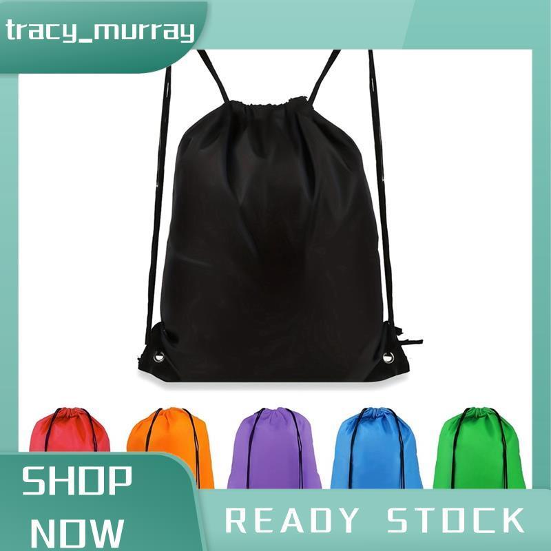 tracymurray กระเป๋าเป้สะพายหลัง Drawstring 6 สีกระเป๋า Drawstring Draw String Back Bag Drawstring Bags Bulk for Sports Gym Travel Swimming
